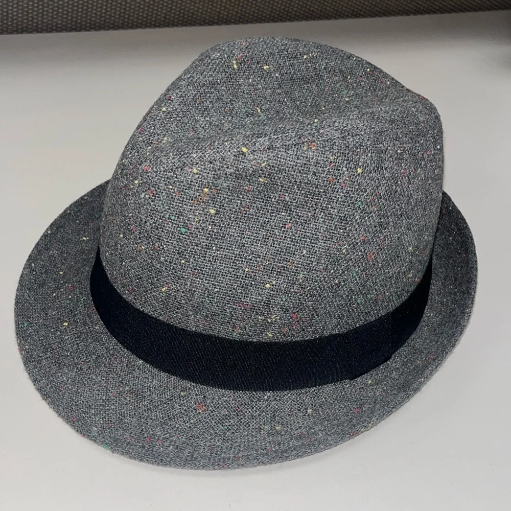 Goodfellow & Co unisex grey flecked fedora hat size L/XL